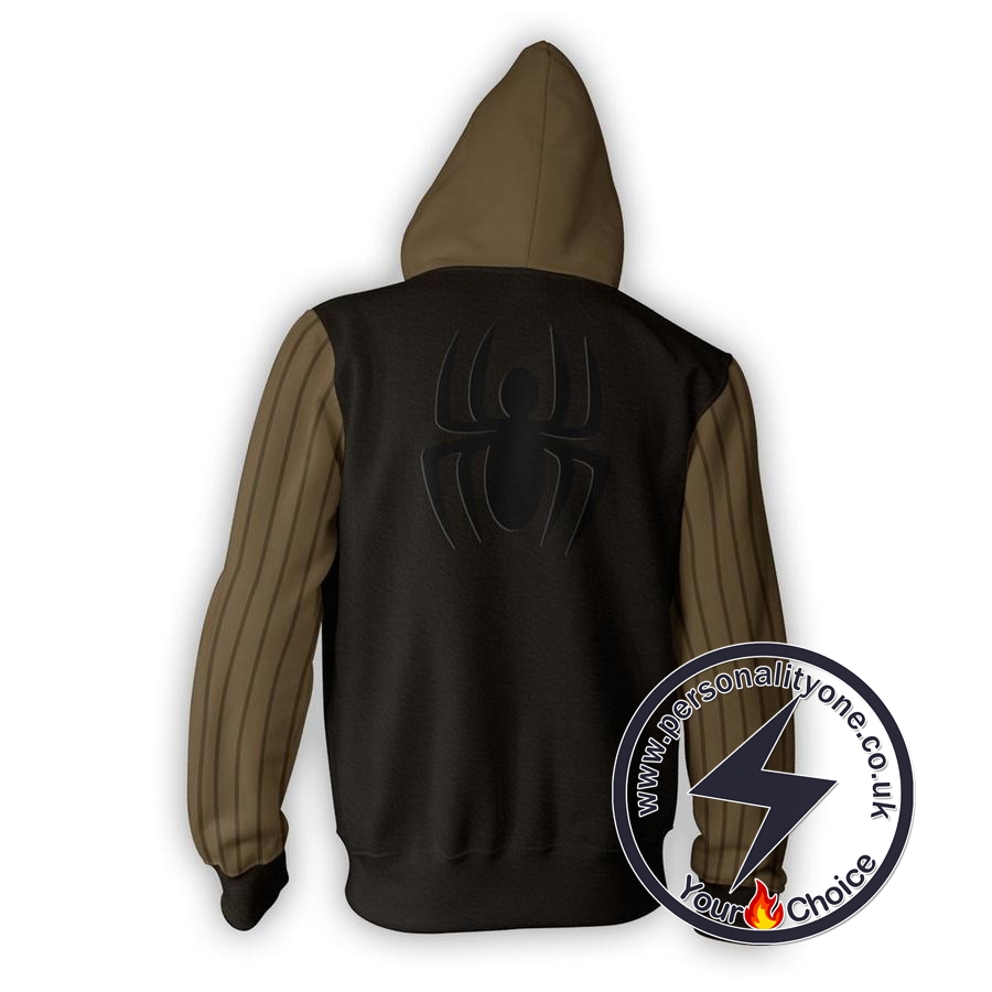 SPIDERMAN NOIR 3D Hoodies - ZIP UP - SPIDERMAN 3D